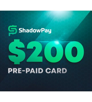 Shadowpay.com $200 Pre-paid Card Key GLOBAL